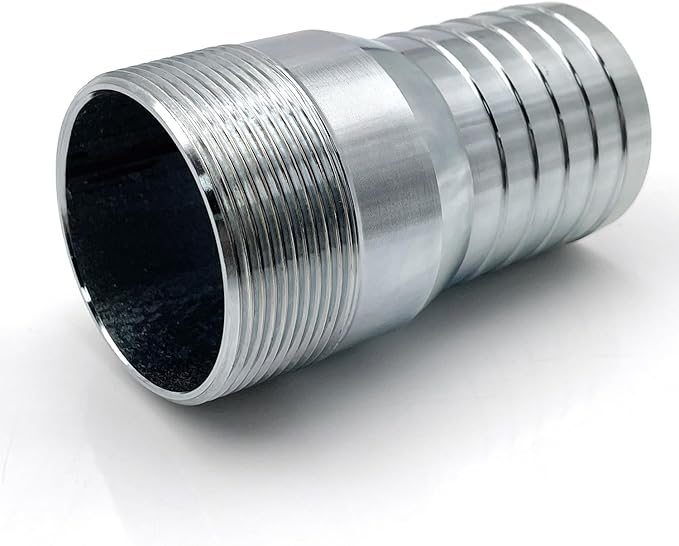Round Hole Suction Strainers and Combination Hose Connector Set for Pump, Plated Steel (3 inch set)