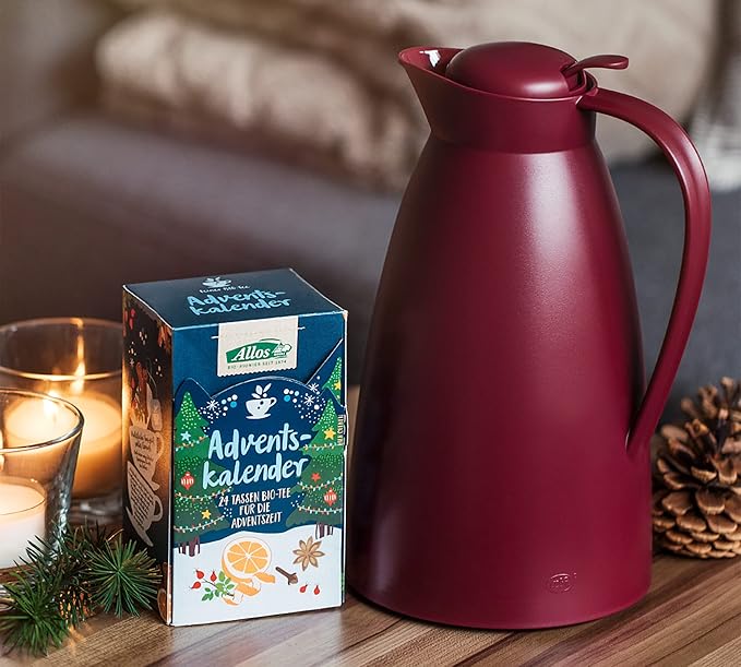 alfi Eco Vacuum jug Ruby Red Mat 1 l