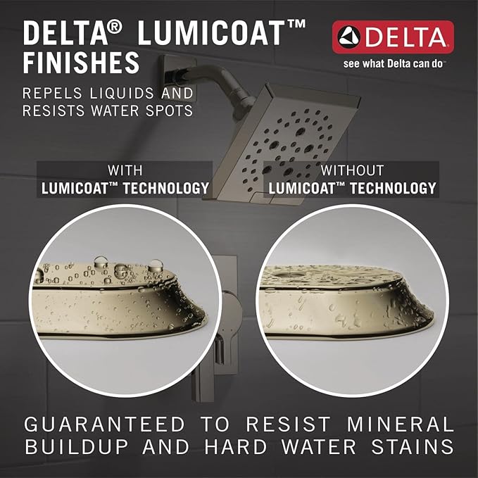 Delta Faucet 5-Spray In2ition 2-in-1 Dual Hand Held Shower Head with Hose, H2Okinetic Handheld Shower Head with Magnetic Docking, Polished Nickel Handheld Shower Heads, Polished Nickel 58620-PN-PR-PK