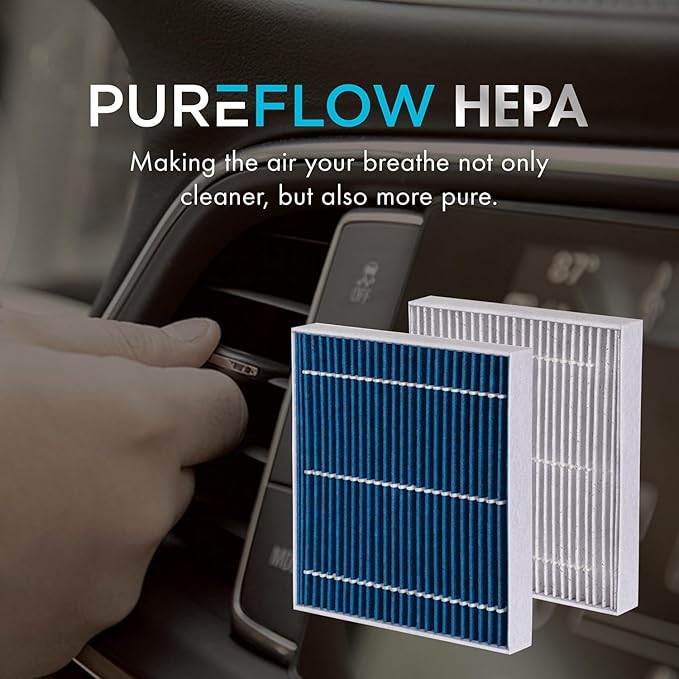PureFlow HEPA Cabin Air Filter PC99237HX | Fits 2018-2025 Toyota Camry, 2021-2025 Sienna, 2022-2025 Corolla Cross, 2019-2025 Lexus ES350, 2017-2025 Toyota Hilux, 2022-2025 Lexus NX350