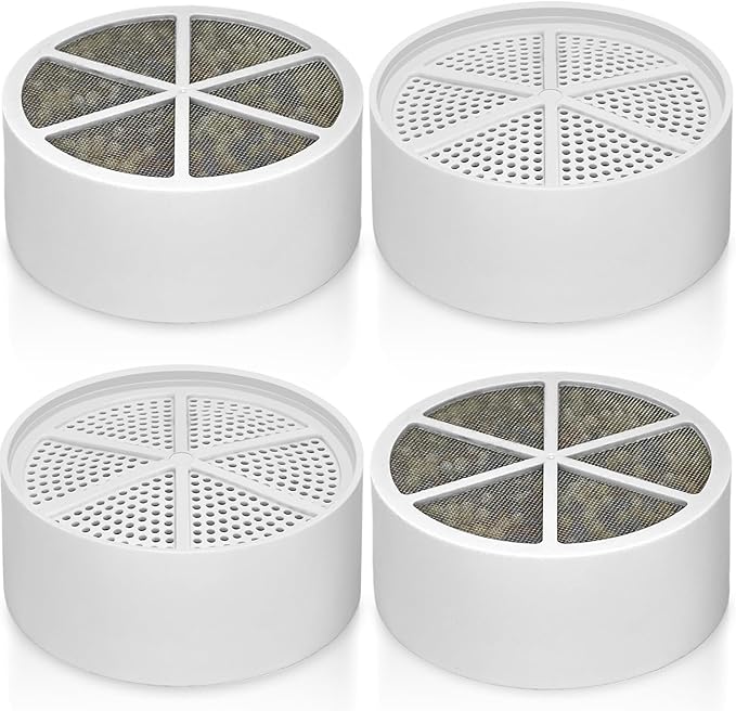 Bath Filter Compatible with SHLLKTTRY&JUSTOWE&NIROKET&CUOLL&Fitespot Bath Ball Replacement Cartridge,for Hard Water - Filters Chlorine -4 Pack