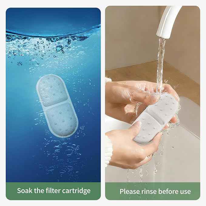 4 Pack Replacement Filters/Sponges - Individually Packaged-Applicable to Cat Water Fountain Stainless Steel 108oz/3.2L, APAUK Automatic Pet Fountain Dog Water Dispenser