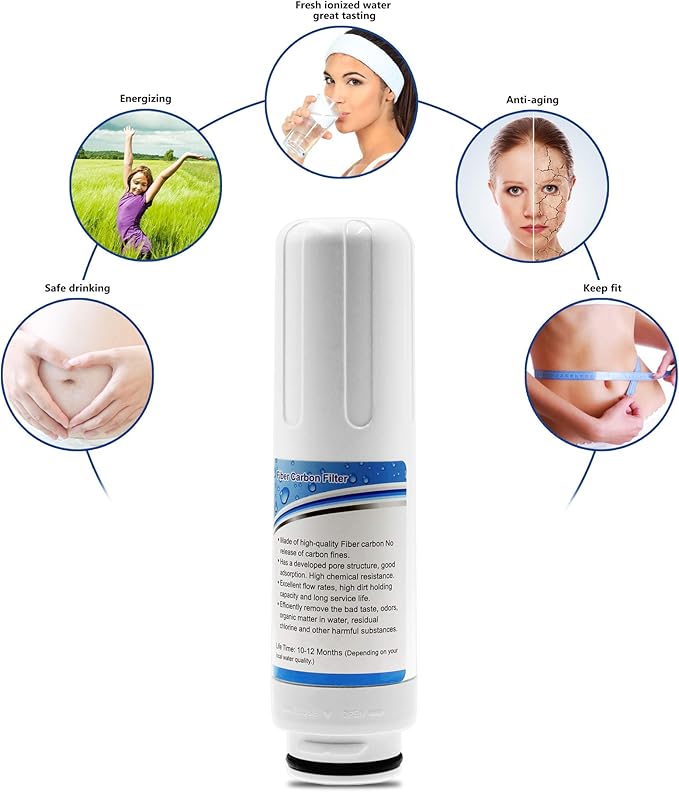 Replacement Internal Active Carbon Filter For PH3.5~10.5 Alkaline Water Ionizer Purifier Machine Only