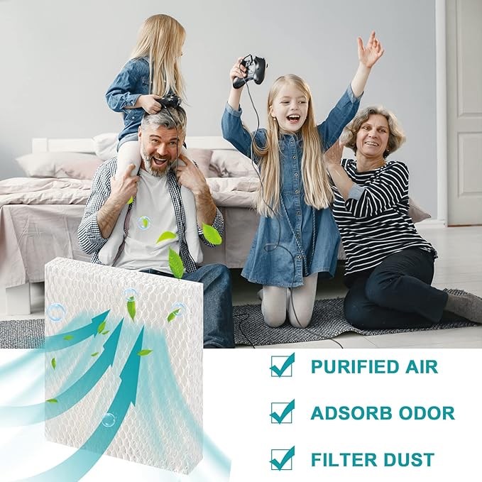6 Pack HFT600 Humidifier Wicking Filter Replacement Honeywell Filter T, Replace Honeywell Humidifier Filter HEV615 HEV620 HFT600T HFT600PDQ By Cenipar - AquaVibe