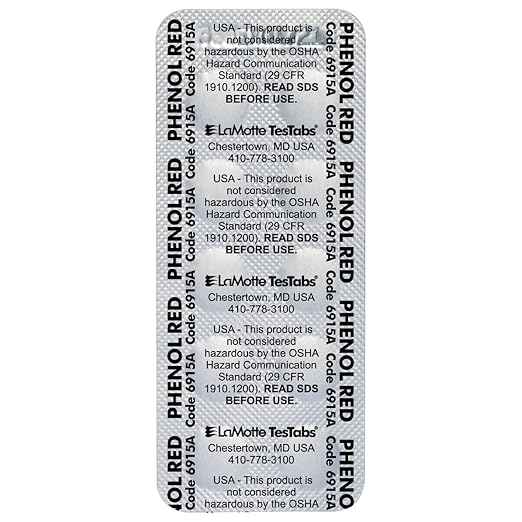 LaMotte 6915A Visual Grade TesTabs, Phenol Red, 100 ct.