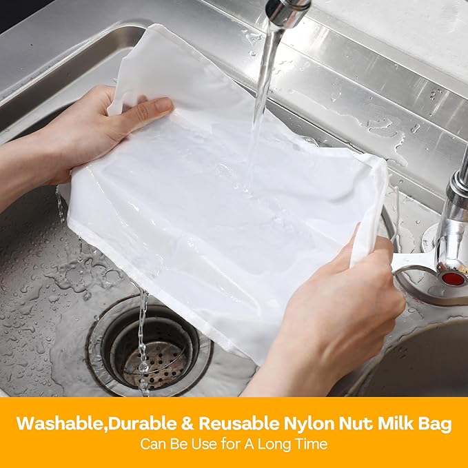 8 Pcs Cheese Cloth Bag for Straining, Nut Milk Bag Cheese Cloths Cloth Strainer for Juicing, Fine Mesh Strainer Reusable for Filtering Juice Coffee Yogurt Tea