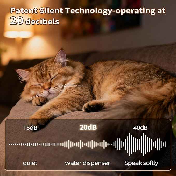 Cat Water Fountain Automatic Stainless Steel 4.2L/148oz Cordless Filter System & Interactive Design Dog Water Bowl Dispenser for Cats & Dogs Drinking Supplies for Pet Gifts