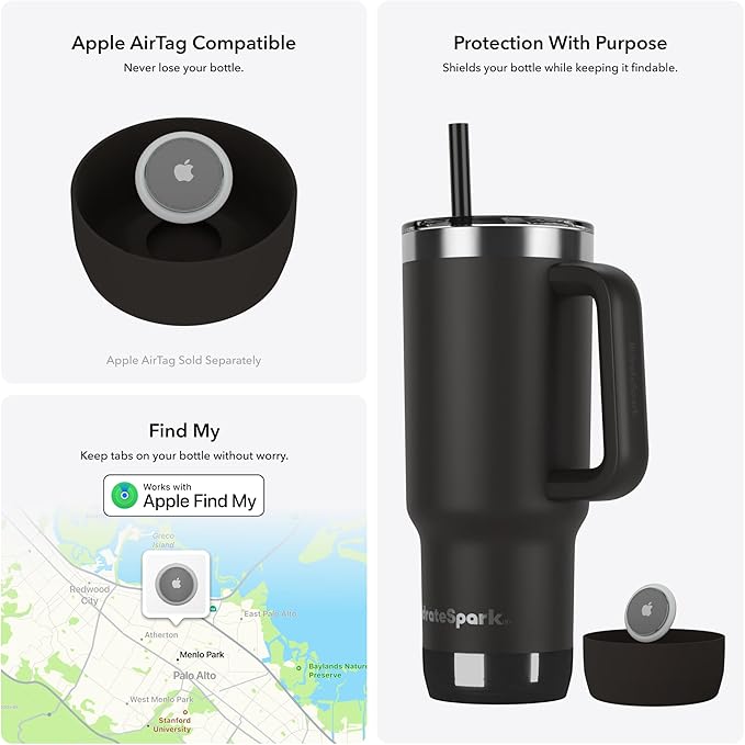 Hidrate Spark PRO 2 30 oz Smart Ready Tumbler with Silicone Boot - Black