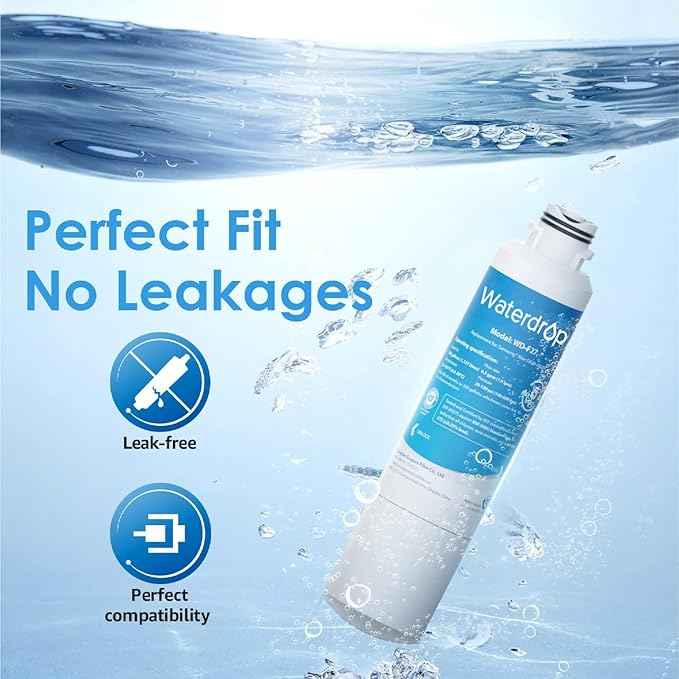 Waterdrop DA29-00020B Replacement for Samsung® Water Filter HAF-CIN/EXP, DA29-00020B, HAF-CIN, DA29-00020B-1, RF28HMEDBSR, RF263BEAESR, RS25J500DSR, RF263TEAESG, HDX FMS-2, DA97-08006A-1, 2 Filters