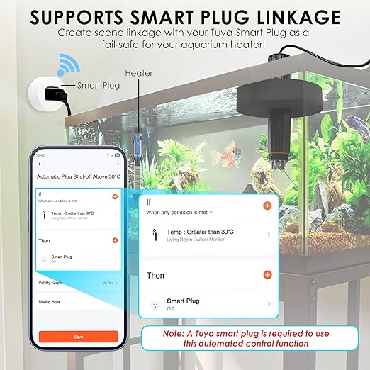 Smart Water Quality Monitor, 7-in-1 pH | Temperature | TDS | EC | Salinity | S.G & ORP WiFi Water Quality Tester Probe, EC pH Monitor for Hydroponics, Aquarium, 24/7 Real-Time Monitoring