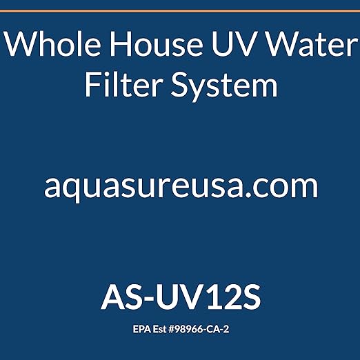Aquasure Whole House 48,000 Grain Water Softener with 12 GPM UV Water Sterilizer System - Triple Purpose Pre-Filter - 75 GPD RO System Bundle