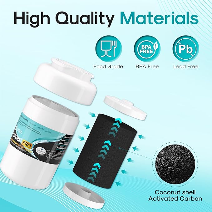 ICEPURE PRO RWF0600AH NSF/ANSI 401 NSF/ANSI 53 Certified Replacement For GE MWF Refrigerator Water Filter, MWFINT, MWFA, HDX FMG-1, GSE25GSHECSS, 46-9991, GSH25JSDDSS, GSHS6LGBBHSS, PC75009, 1PACK