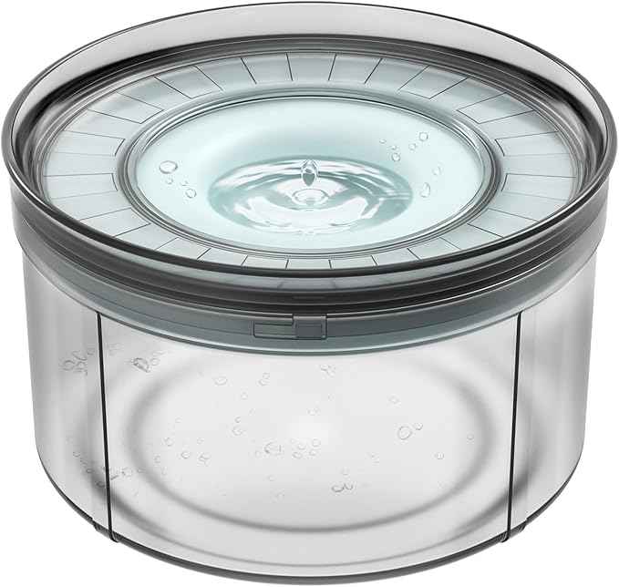 1Gallon No Spill Dog Water Bowl-3.8L Large Capacity, BPA-Free, Anti-Splash & Anti-Digging Design with Non-Slip Base for Messy Drinkers