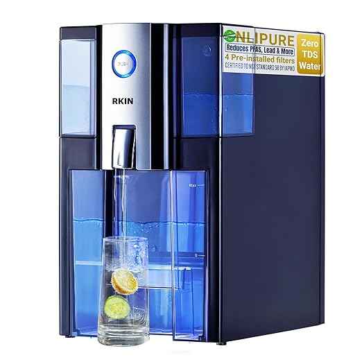 Zero Installation Purifier Water Filter - Onlipure Edition, Reverse Osmosis Countertop Water Filter, 0 TDS, Certified by IAPMO R&T, Patented 4 Stage Technology, Superior Taste, No Assembly Required