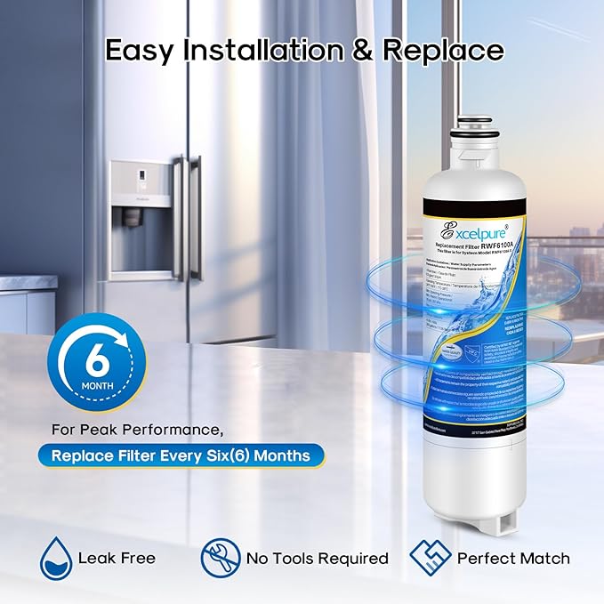 BORPLFTR55 Refrigerator Water Filter Replacement for Bosch Ultra Clarity Pro, BORPLFTR50, 12033030, 11025825, 11032531, B36CT80SNS, B36CL80ENS, WFC100MF, WFS200MF, RA450022, 3PACK - AquaVibe