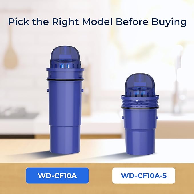 Waterdrop Replacement for Pur®, Plus Water Filter, CRF950Z NSF Certified Pitcher Water Filter, Compatible with All Pur® Pitchers and Dispensers PPF951K, PPF900Z and More, Pack of 3
