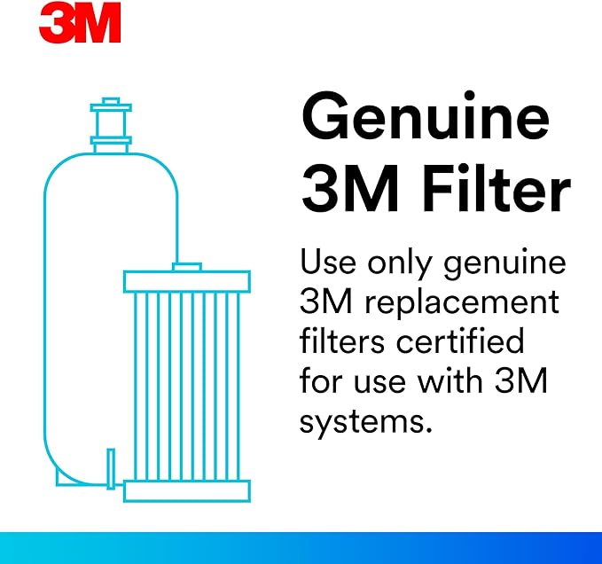 Filtrete Replacement Filter 3US-AF01 Standard Under Sink Quick Change Water Filtration, White