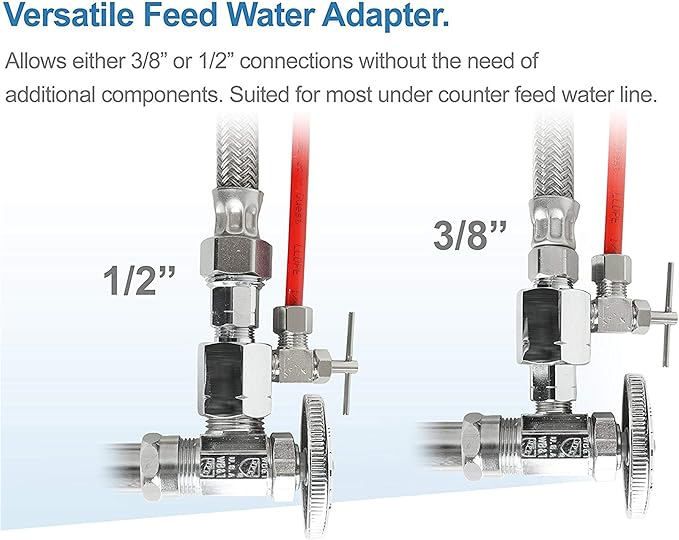 WFS-1000 Super Capacity Premium Quality 3 Stage Under-Sink Water Filter System