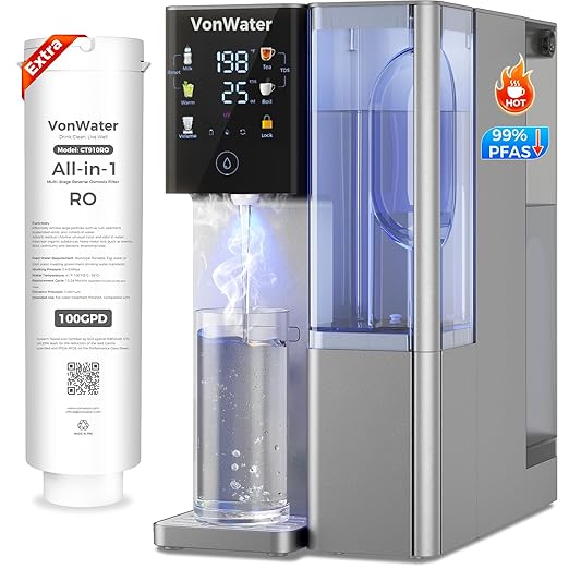 CT100-RO Replacement Filter | 𝐑𝐞𝐯𝐞𝐫𝐬𝐞 𝐎𝐬𝐦𝐨𝐬𝐢𝐬 RO Filter Cartridge for CT910/C5/CT910G Series | 100GPD 12-24 Months | NSF/ANSI372,42,58, Reduce TDS PFAS (CT100-RO)