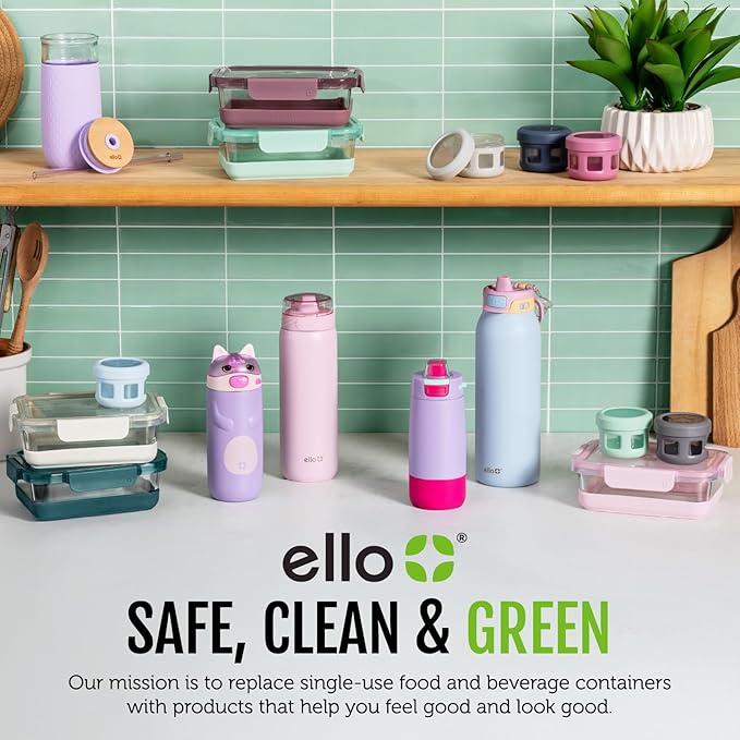 Ello Pop & Fill 18oz Stainless Steel Kids Water Bottle with Quick Fill Lid | Vacuum Insulated BPA Free Bottle with Leak Proof Straw and Chug Lid, Dishwasher Safe, Gift For Kids Teens, Strawberries