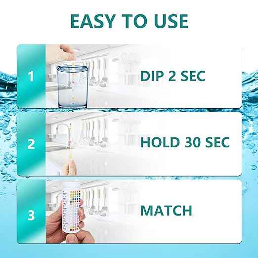 Drinking Water Testing Kits(100 Strips)-16 in 1 Well&Household Tap&Natural Water Quality Test with Hardness,Chlorine,Copper,Iron,Lead,pH,Etc.