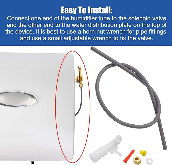 4235 Feed Tube Nozzle Assembly with Sleeve Nut Compatible with Aprilaire 700 Series Aprilaire Humidifier Models 700, 700A, 700M, 760, 760A, 768 - AquaVibe