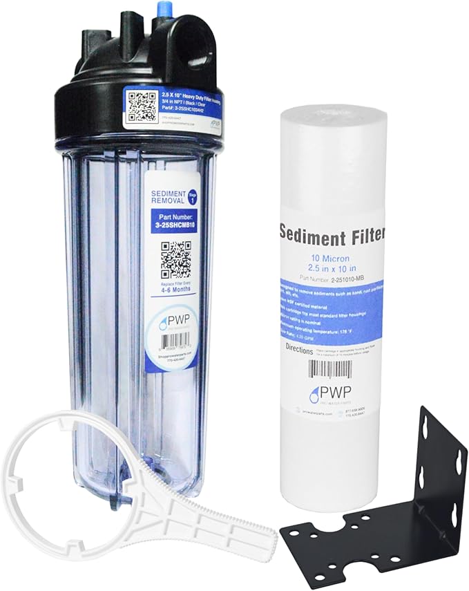 Sediment Water Filtration System with Clear 2.5X 10