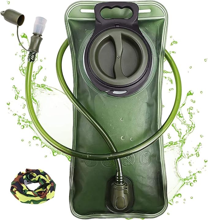 Hydration Bladder, 1.5-2-3L Water Bladder for Hiking Backpack, BPA-Free Leak Proof Water Reservoir Storage Bag, Water Pouch Hydration Pack for Camping Cycling Running
