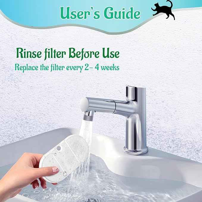 12 Pack Replacement Cat Water Fountain Filters with 12 Sponges Compatible with PETLIBRO Capsule Pet Fountain: PLWF002, 71oz/2.1L for Ultra Quiet Pet Water Fountain