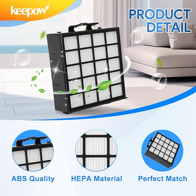 KEEPOW AZ4002 Vacuum Filter Replacement Compatible with Shark Power Detect Upright Vacuum Cleaner AZ4000 AZ4002 AZ4000C - AquaVibe