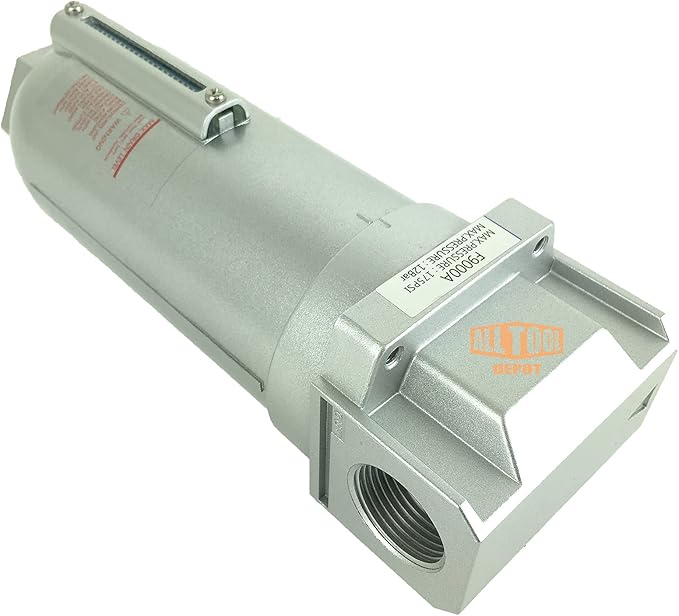 3/4" NPT SUPER DUTY Industrial Grade Particulate Filter/Water Trap For Air Compressor Compressed Air Lines, 5u With Metal Bowl (AUTO DRAIN) - AquaVibe