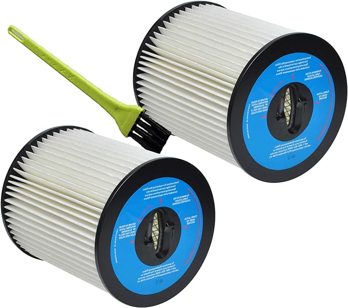 8106-01 Central Vac Filter Replacement Compatible with Dirt Devil CV2000 CV2200 CV2600, 7 inch Central Vacuum Cleaner Filter Compatible with Vacuflo FC300 FC520 FC530 FC550 FC610 - AquaVibe