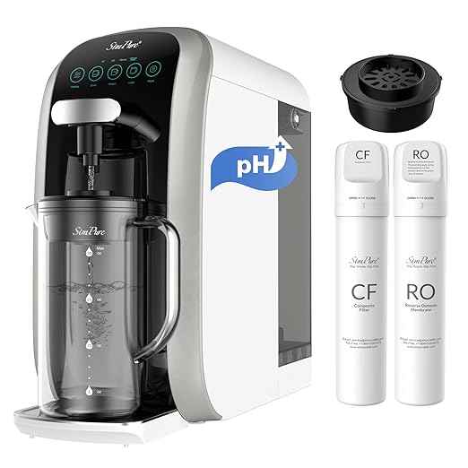 SimPure Y7T-A Countertop Reverse Osmosis System (Comes with One Extra CF+RO+ALK Filter Replacement Cartridge)