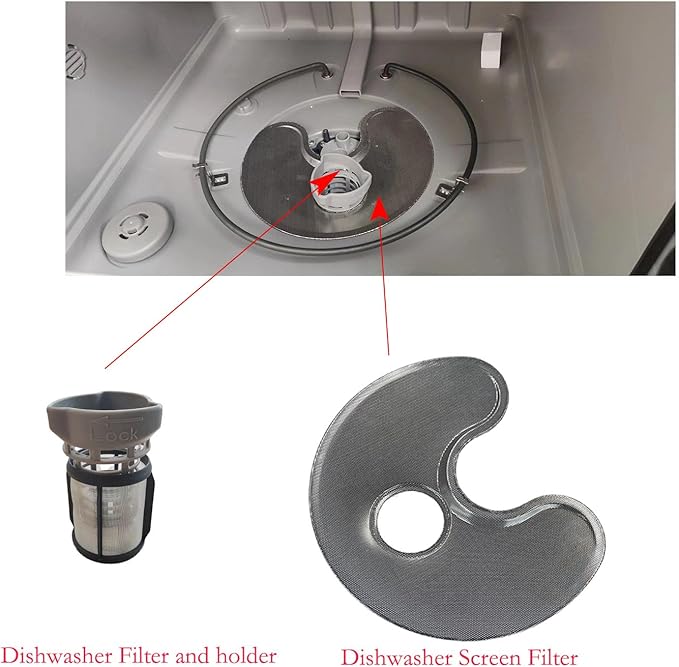 Dishwasher Pump Cylinder Filter Replacement of Modle DW80R2031 Series-DD81-02293A Dishwasher Drain Mesh Filter