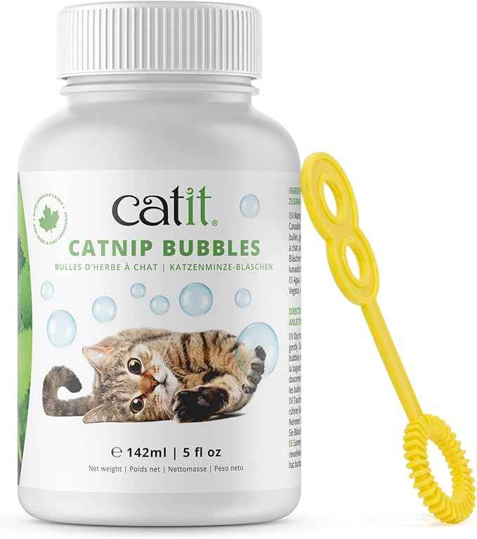 Catit Catnip Bubbles for Stimulating Indoor and Outdoor Cats