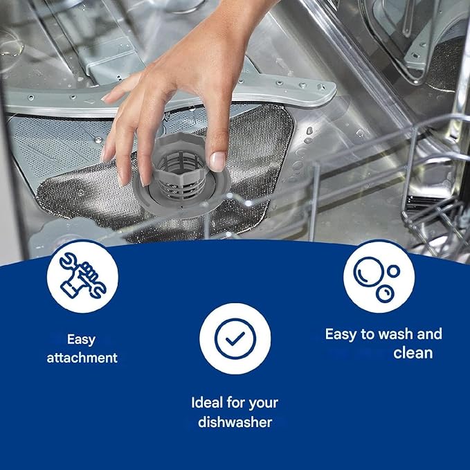 427903 Dishwasher Mesh Micro Filter Compatible with Bosch Neff Siemens Replacement 00427903 10002494 Sieve 00170740 00175712 00418404 00492046 492046 SGS SGV SRS SGU SGS SHV SE Series