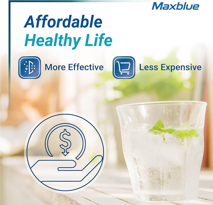 Maxblue Replacement for GE® RPWFE®, RPWF (with CHIP) Refrigerator Water Filter, Compatible with WSG-4, WF277, GFE28GMKES, PFE28KBLTS, GFD28GSLSS, PWE23KSKSS, GYE22HMKES, DFE28JSKSS