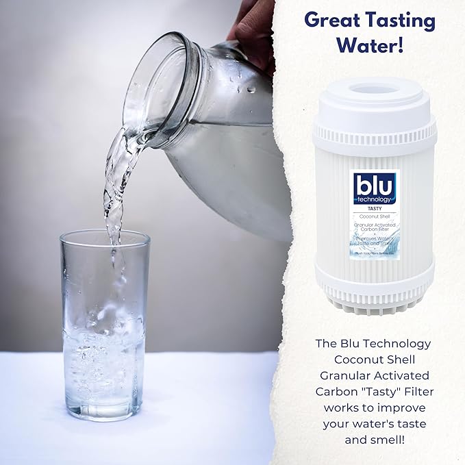 GoBluTech Trio RV Water Filter Recharge Pack for R3 & AR3-2.5” x 5” for RV Water Filter System, 0.2 Micron High Flow, Granular Activated Carbon “Tasty”, and Sediment “Longevity” - US Veteran Owned