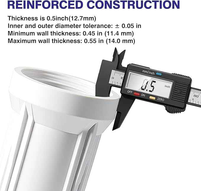 Geekpure 10 Inch Reverse Osmosis Water Filter Housing for RO Filtration System -1/4" Port-2.5" - AquaVibe