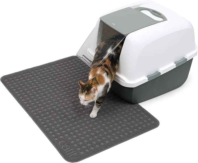 Catit Large Cat Litter Mat – Gentle on Paws, Traps Loose Litter, Non-Slip, Easy Maintenance Design
