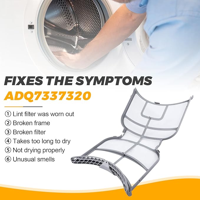 UPGRADED ADQ73373201 Lint Filter Assembly - Dryer Lint Screen Replacement for Kenmore LG Dryer - Replaces 2656948 AP5675511 PS7787727 EAP7787727 by Techecook
