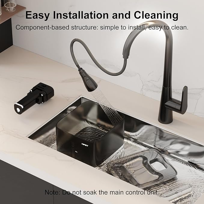 NPET Wireless Cat Water Fountain, 4L/135oz Pet Fountain with Smart Motion Sensor, 4000mAh Rechargeable Battery Operated & Quiet Pump, Automatic Cordless Water Dispenser with Multi-Filtration Filters