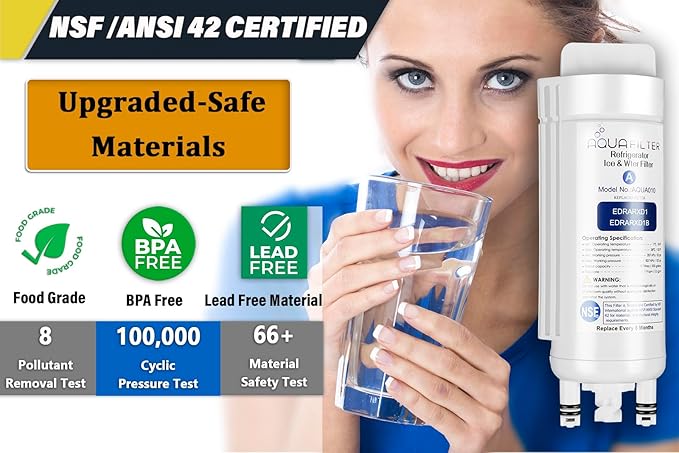 EDRARXD1 Water Filter Replacement, Compatible with EDRARXD1, Filter A, EDRARXD1B 1 PACK