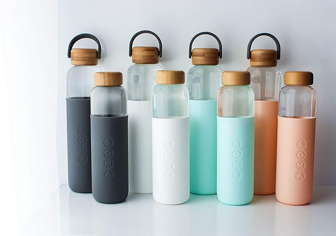 Full Circle 25 oz. Glass Water Bottle - Blush