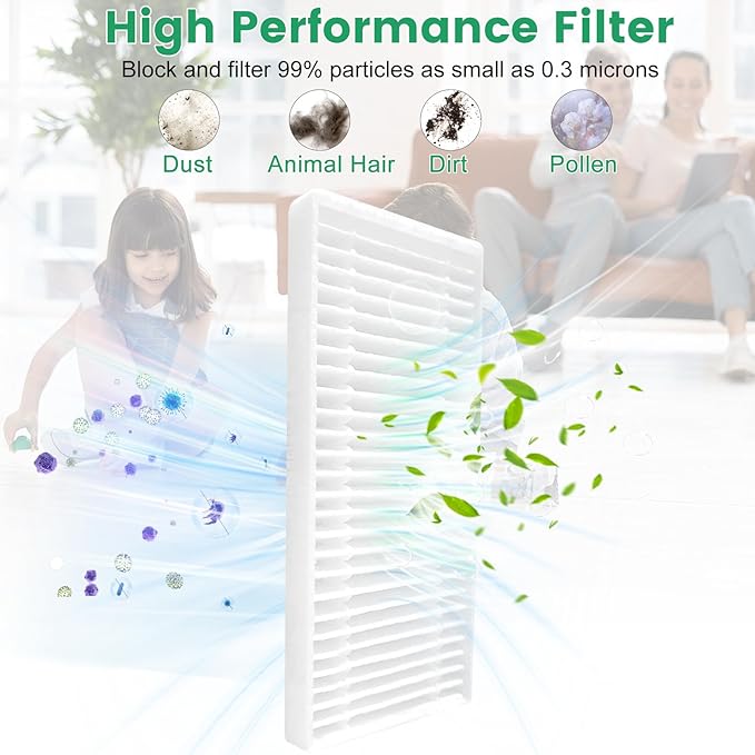 34 Pack for eufy Vacuum Omni C20 Accessories Kit，2 Mainbrush 6 Filter 6 Dust Bag 6 mop pads 6 Sidebrush 1Cleaning Brush 1Screwdriver,6 Sachet - AquaVibe