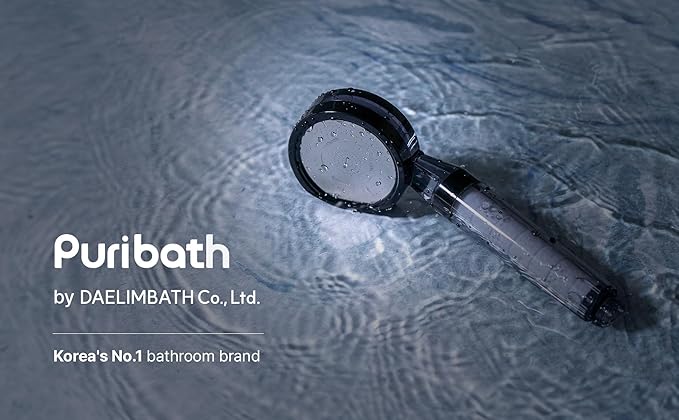 Filtered Shower Head with Carbon Filter - High Pressure Handheld Shower Head, Reduces Chlorine & Odor | DAELIM Bath, Made in Korea