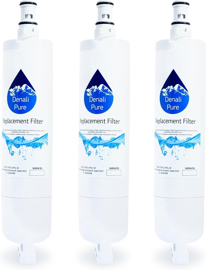 3-Pack Replacement for Maytag 8212652 Refrigerator Water Filter - Compatible with Maytag 8212652 Fridge Water Filter Cartridge