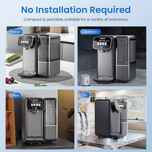 C100 Reverse Osmosis Water Filter Countertop with Cooling, No Installation Required, Great Taste & Pure Quality, Fast Filtration, Eliminates Bottled Water Costs