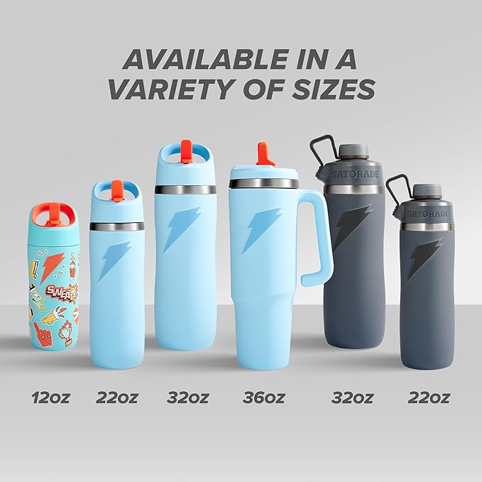 Gatorade 'Overtime' 22oz Stainless Steel Water Bottle, Twist Cap, Royal Blue/Navy