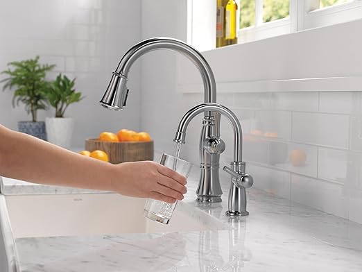 Delta Faucet Clarifi Under Sink Reverse Osmosis Water Filter System with Polished Nickel Traditional Beverage Dispenser Faucet